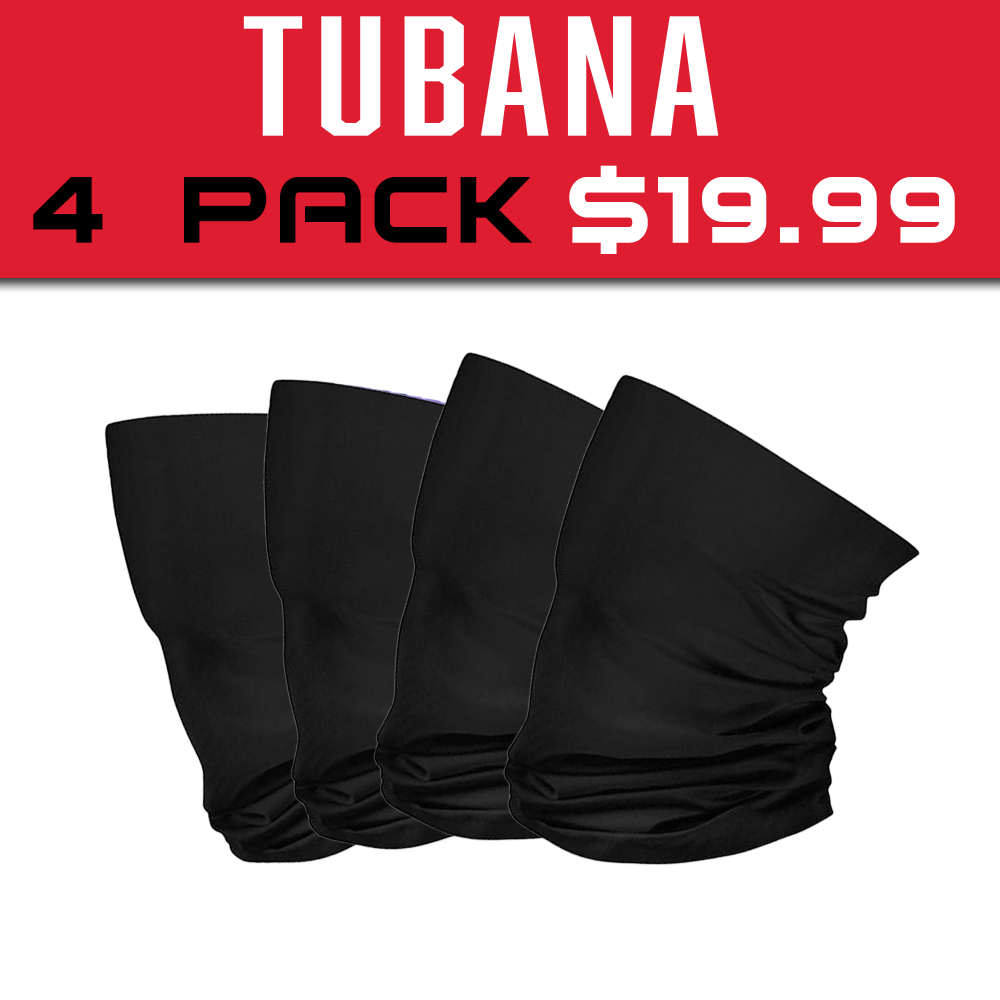 Tubana 4 Pack - All Black