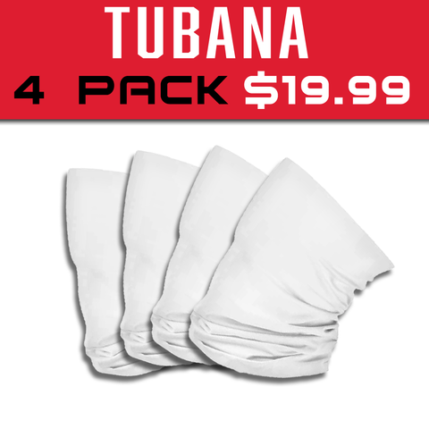 Tubana 4 Pack - All White