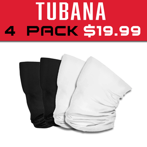 Tubana 4 Pack - Black (2) & White (2)