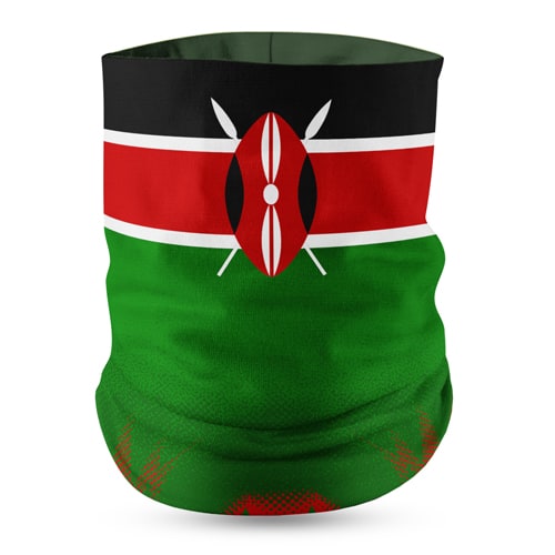 Green, Red & Black Stripe Tubana