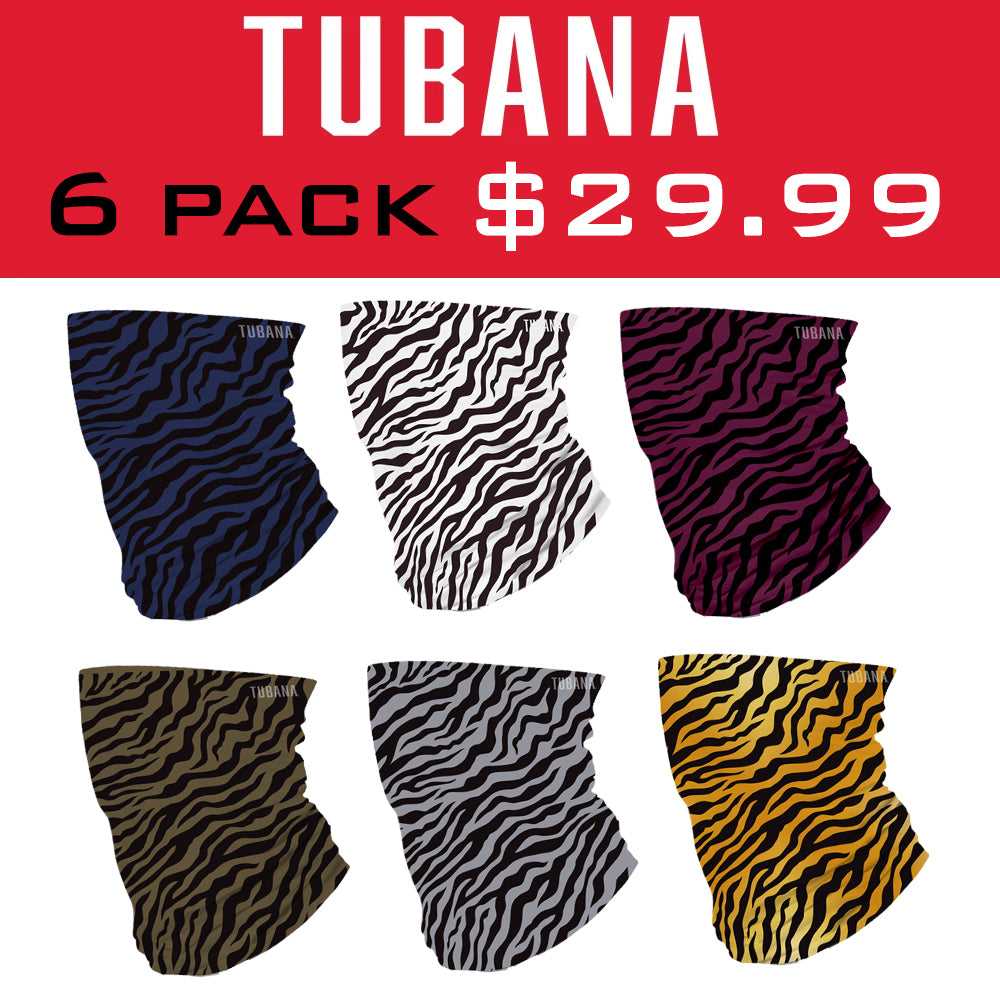 Tiger Print - Tubana 6 Pack